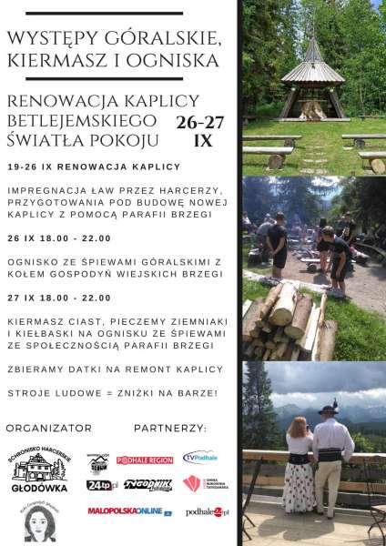 Głodówka/NB - Renowacja Kaplicy Betlejemskiego Światełka Pokoju - 26-27 IX 2020 r.
