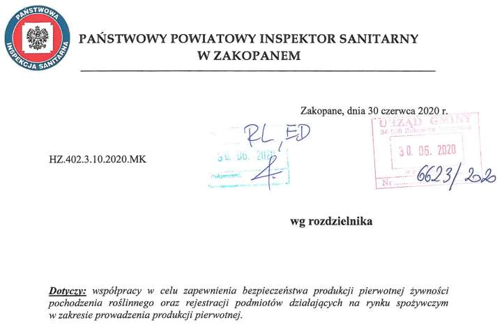 Współpraca w celu zapewnienia bezpieczeństwa produkcji pierwotnej żywności pochodzenia roślinnego