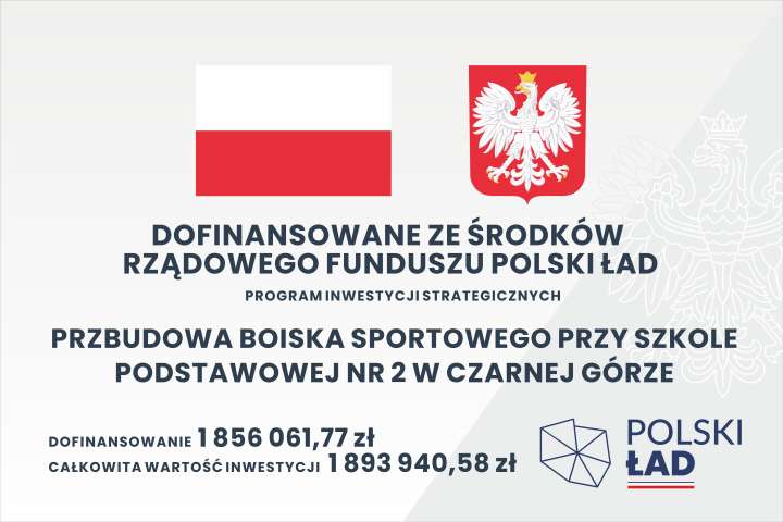 Przebudowa boiska sportowego przy Szkole Podstawowej nr 2 w Czarnej Górze