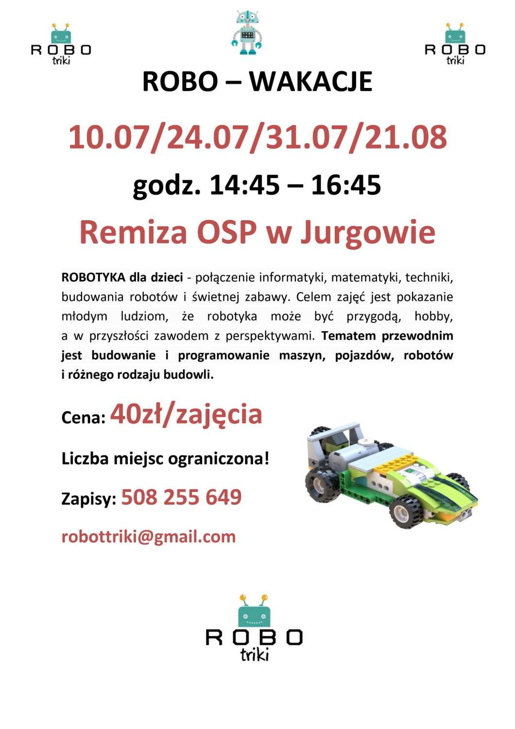 ROBO – WAKACJE w OSP w Jurgowie