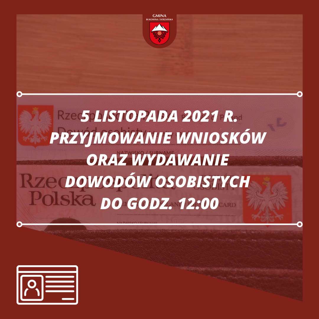 przyjmowanie wniosków o wydanie dowodu