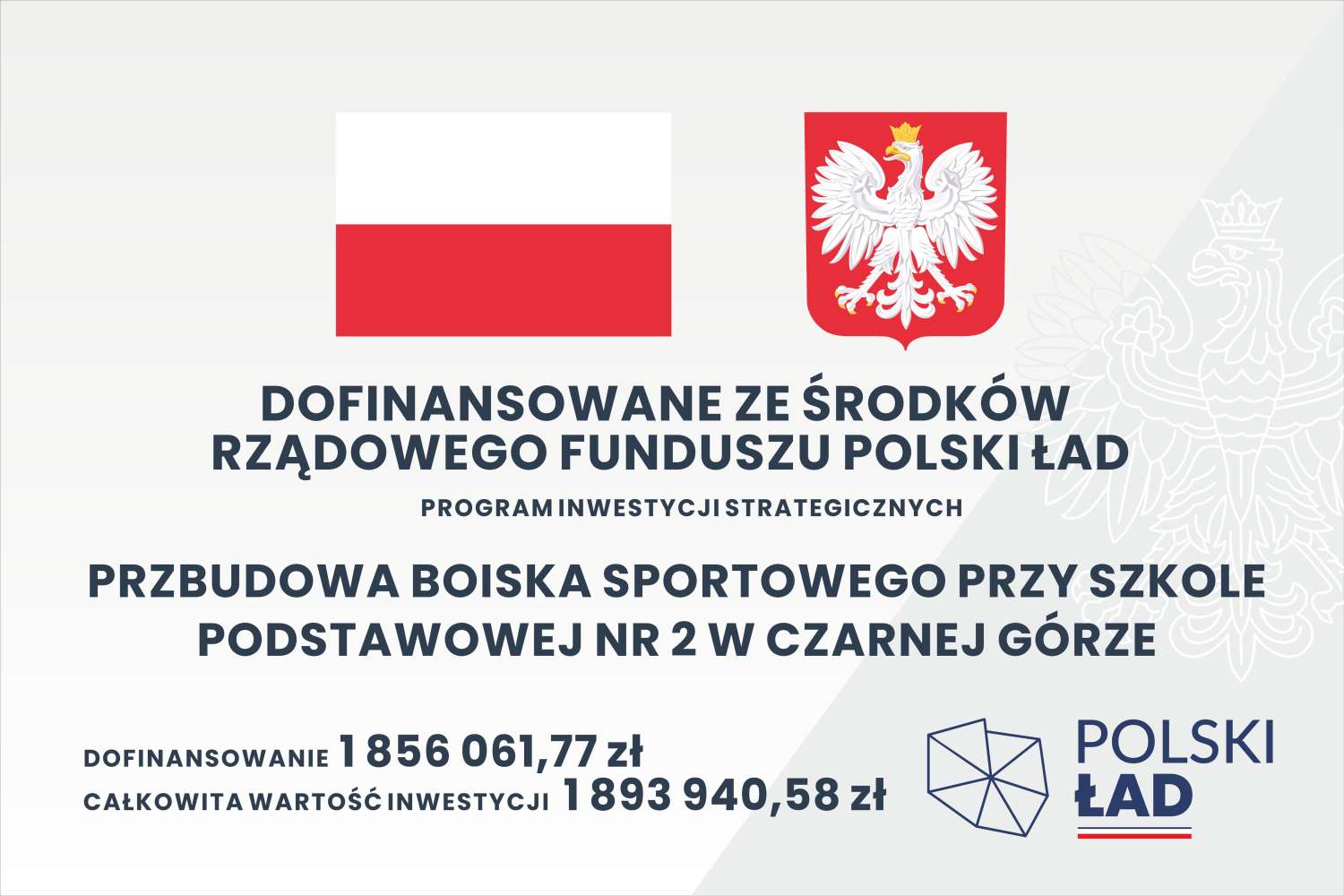 Przebudowa boiska sportowego przy Szkole Podstawowej nr 2 w Czarnej Górze