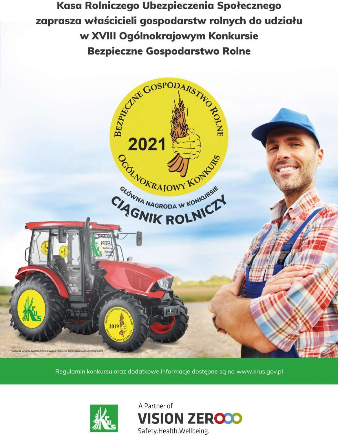 Konkurs KRUS "Bezpieczne Gospodarstwo Rolne 2021"